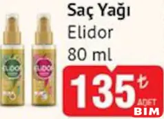 ELİDOR SAÇ YAĞI 80 ML fiyat ve kampanya bilgisi